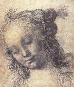 Andrea del Verrocchio Head of a Girl Spain oil painting artist